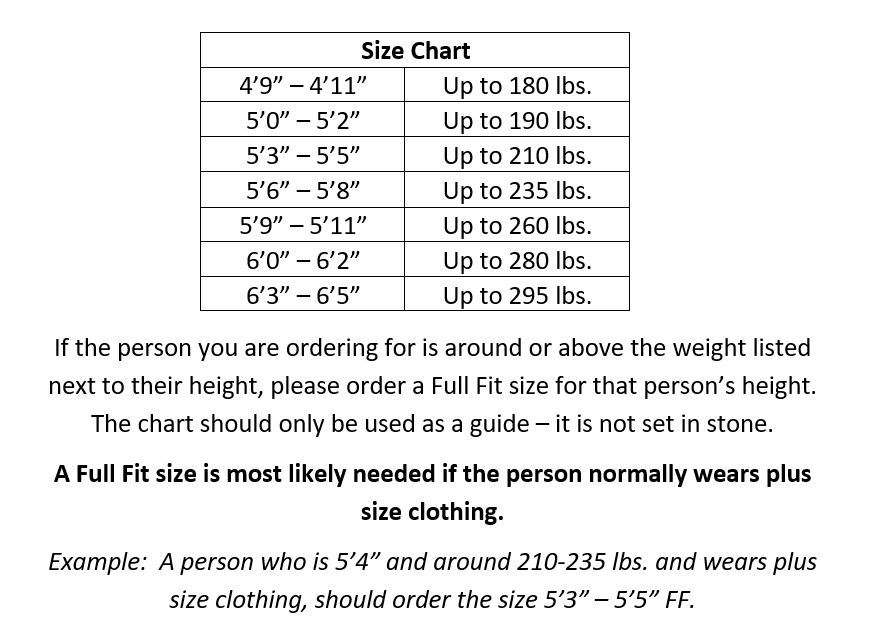 One Size Fits Most Hat Size Chart