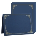 Certificate Holders with Elegant Gold-Trim - Navy