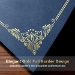Certificate Holders with Elegant Gold-Trim