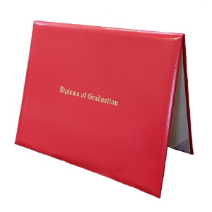 Imprinted diploma cover Diploma of Graduation