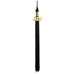 Black tassel with gold 2023 year date