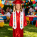 Kindergarten Printed Graduation Stole 50" Length for Kindergarten - KinderSt2