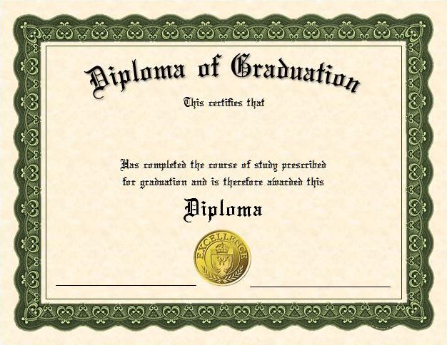 Pre Printed Diploma Diploma, stock diploma, award