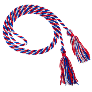 Variegated Honor Cords graduation cap tassels, graduation honors, graduation honors cords, graduation honors cap