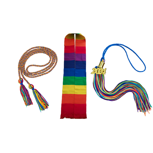 rainbow honor cord